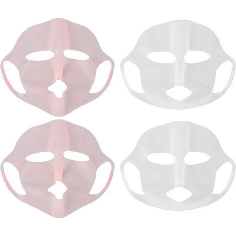 Lot de 4 protections en silicone pour masques hydratants, supports pour masques en tissu (1/5)