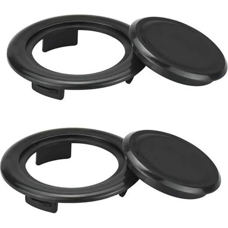 Lntyq Lot de 2 anneaux de protection en plastique pour parasol de table, 42 mm, anti-casse, anti-usure, résistant au soleil, anneau de table pour parasol d'extérieur
