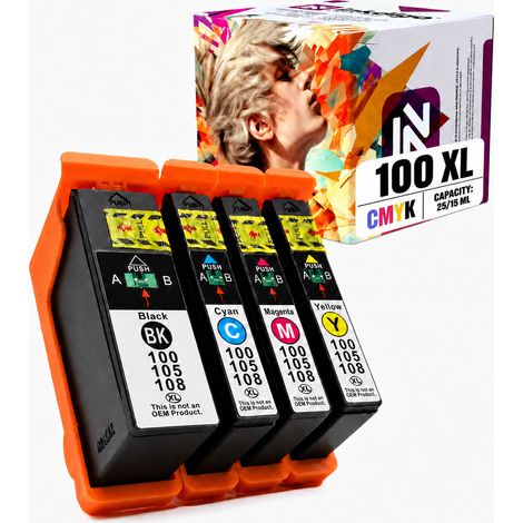 Inchiostro Inkdigo 14N1068E-14N1071E compatibile con Lexmark Pro205 S301 Pro709, certificato TÜV. (1/5)