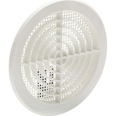 Grille Avec Toile Moustiquaire Couleur Blanche D-12.5-14cm Abs (1/3)