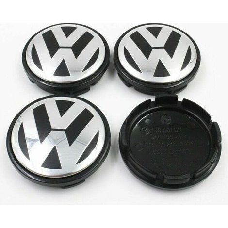 Lot de 4 cache-moyeux d’origine 65mm – Aluminium haute qualité – Résistants aux chocs et imperméables – Pour jantes aluminium (1/3)