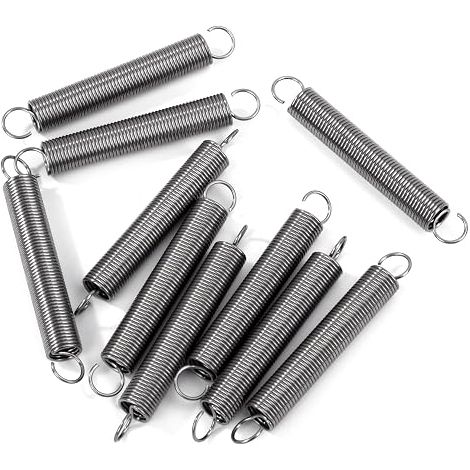 Traction Spring 70 mm Tension Springs with Hooks Stainless Steel Springs Wire Diameter 1 mm Outer Diameter 10 mm Force 1.5 kg (1/4)