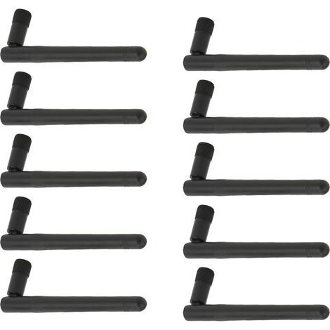 Packung mit 10 externen SMA-Steckerantennen, omnidirektional, hohe Verstärkung, schwenkbar und verstellbar, interner Stiftanschluss (1/5)