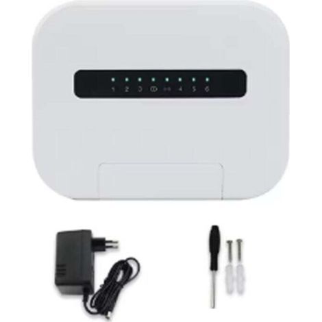 Tuya 6-Stationen-WLAN-Smart-Bewässerungssteuerung für den Innenbereich, Fernbewässerungssystem per Smartphone für EU-Stecker A (1/5)