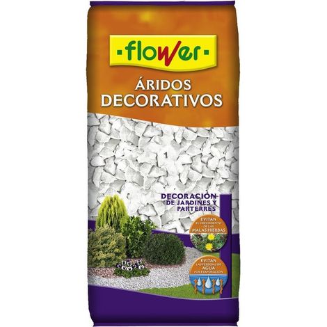 FLOWER STYLE Marmolina Blanca 12/18 para Decorar Macetas,