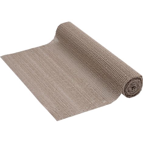sous-Couche antidérapante 30 x 150 cm Taupe, Tapis antiglisse pour étagère et tiroir, Protection Meuble Cuisine et Armoire, découpe Facile, 54167 (1/5)