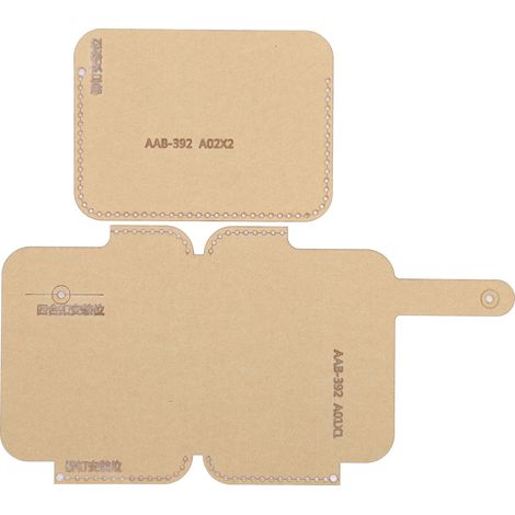2 Pièces Gabarit Acrylique Transparent pour Travail du Cuir DIY Artisanat AAB-392 (1/5)
