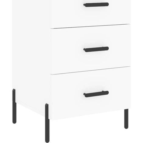 Maison Exclusive - Comodino Bianco 40x40x66 cm in Legno Multistrato