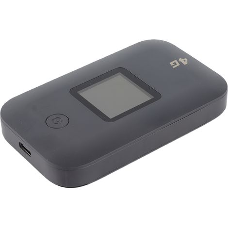 Point d'accès mobile 4G LTE avec emplacement pour carte SIM, compatible avec 8 à 10 utilisateurs, signal stable, batterie 3000 mAh, routeur portable, version européenne noire (1/5)