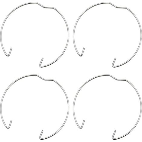 36 pièces anneau à ressort 50mm pour spot GU10 MR16 anneau à ressort anneau de fixation clip pour ampoules LED halogène ou spots encastrés en argent. (1/5)
