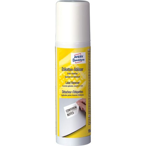 Avery Zweckform Spray per sgrassare etichette trasparente 150 ml