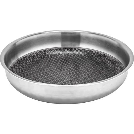 Poêle acier inoxydable nid d'abeille 20 cm (1/5)
