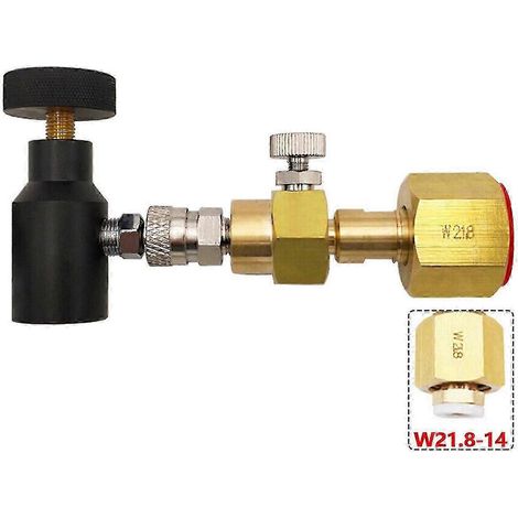 Kit adaptateur de remplissage pour SodaStream Quick Connect W21.8 vers bouteille de CO2A (1/2)