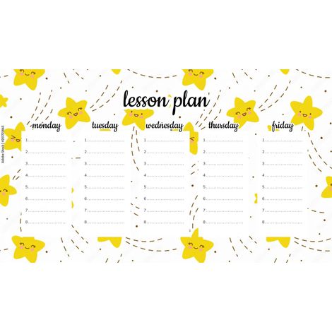 Piano di lezione magnetico per bambini: Stelle volanti 45x26 cm