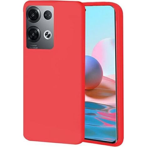 Coque Pour Oppo Reno 8 Pro - Protection En Plastique Durable - Rouge - Ajustement Précis - 1 Pièce (1/2)