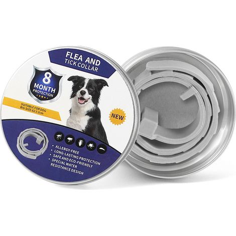 Collare repellente per insetti per cani, regolabile per animali di taglia grande, media e piccola (39) (1/5)