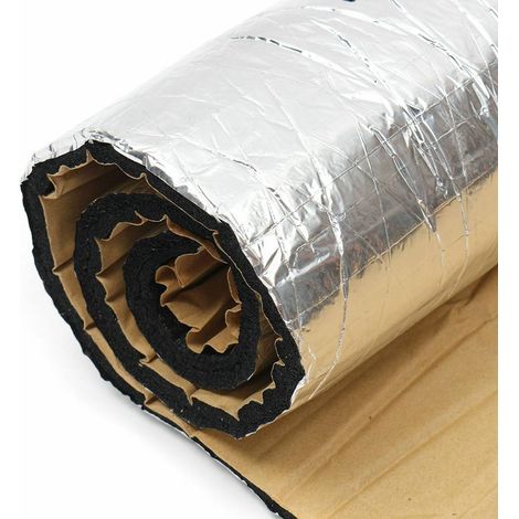 Tapis d'insonorisation automobile pliable, imperméable et ignifugé, épaisseur 10 mm, 40 x 100 cm. (1/5)