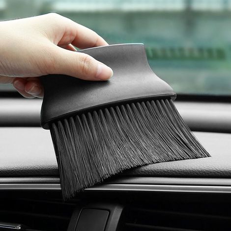 Balai de Désinfection Auto en PP, Brosse de Détail pour Aérateurs et Tableau de Bord Noir (1/5)