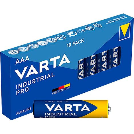 Lot de 10 piles LR03 AAA haute capacité Varta (4003211111)
