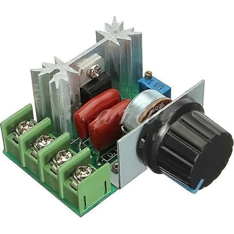 Contrôleur de vitesse pour moteur à courant alternatif 2000 W (1 pièce), régulateur de tension réglable 50-220 V 25 A (1/5)