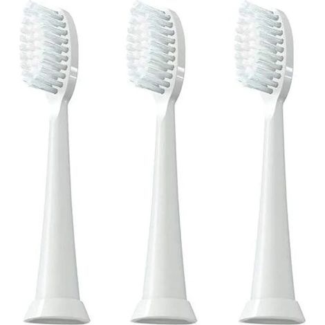 Clean Sonic Ersatzbürstenköpfe für elektrische Zahnbürsten, 3er-Pack, weiß (1/5)