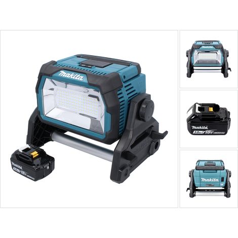 Makita DML 809 F1 Akku LED Baustrahler 18 V 10000 lm + 1x Akku 3,0 Ah - ohne Ladegerät