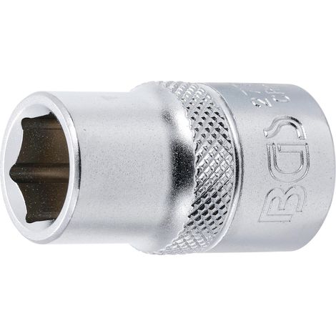 BGS Vaso de impacto hexagonal accionamiento cuadrado interior 12,5 mm (1/2") SW 1/2" - 2772