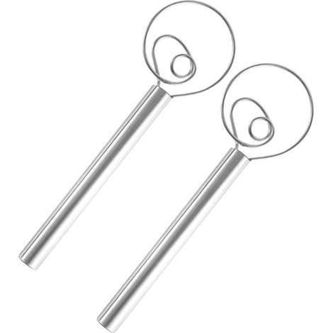 2 fouets danois, acier inoxydable alimentaire, pour pâtes épaisses, pâtisseries, pain et gâteaux (1/5)
