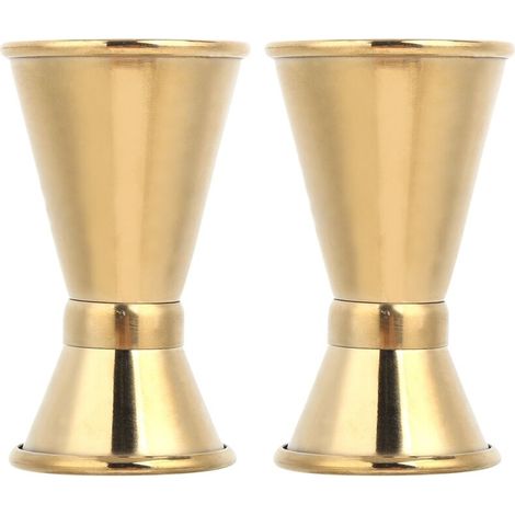 Stainless Steel Measuring Cup Wine Glass Ounce Cup Cocktail Jigger Drink Liquid Measuring ToolsS (1/5)