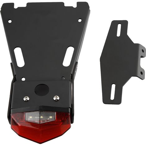 Kennzeichenhalterung hinten mit Bremslicht für Motorräder, rote Rücklichthalterung kompatibel mit BMW R Nine T 2014-2018 (1/5)