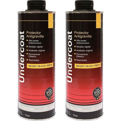 2 X BOTE ANTIGRAVILLA NEGRO 1.L