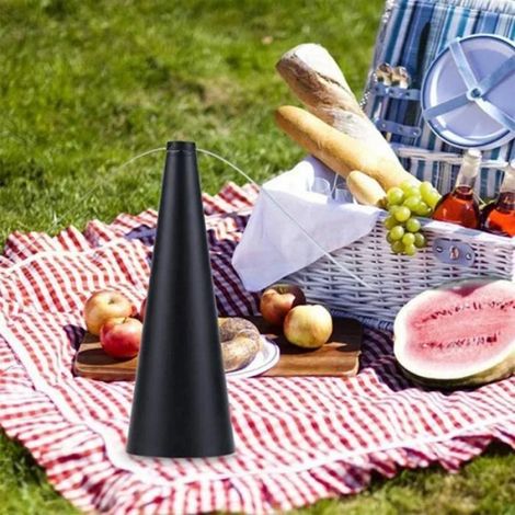 Répulsif à mouches pour cuisine extérieure, destructeur de mouches pour ventilateur de table, recharge USB noir (1/4)