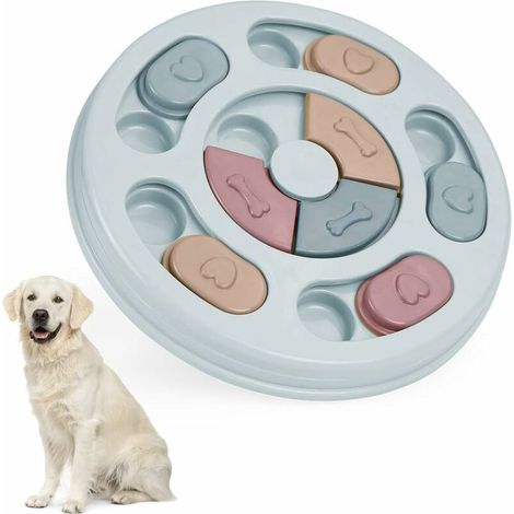 Interactive Dog Toy, Educational Dog Toys, Slow Feeder Dog Toys, Educational Pet Toys for Cats and Dogs (Blue)