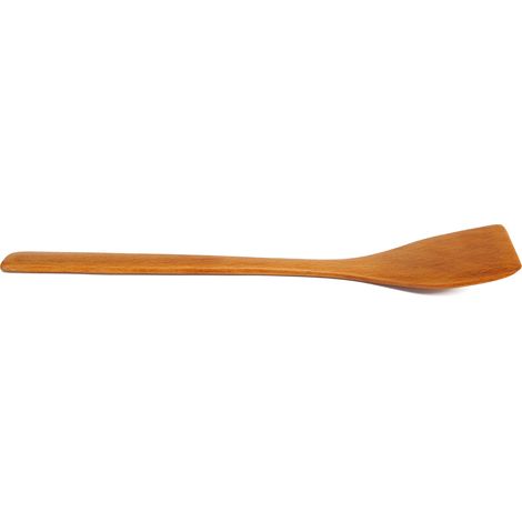 Antihaft-Holzspatel, Pfannenwender, Bratschaufel, Küchenutensil, Schaufel (helle Holzfarbe) (1/5)
