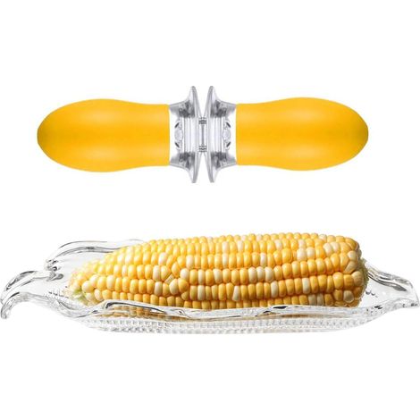 Ensemble de gril à maïs 12 pièces, support de cuisson BBQ pour épis de maïs – Acier inoxydable, idéal barbecue–DELKEVIC (1/3)