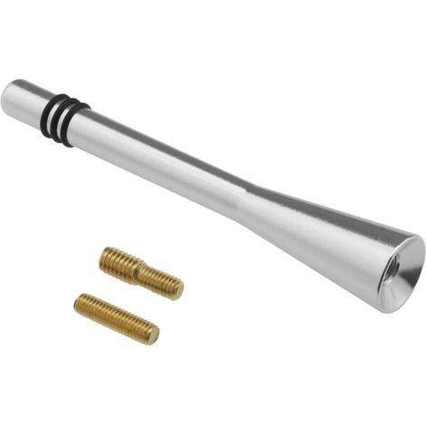 80-mm-Autoradioantenne, kleiner, dachmontierter FM/AM-Antennenmast mit M5- und M5-zu-M6-Schrauben, dekorative Autoantenne aus Aluminiumlegierung (1/4)
