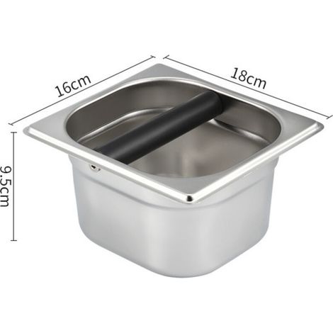 Seau à déchets en acier inoxydable, bac à marc de café, boîte à cendres, bac à cendres, boîte à déchets, accessoires pour machine à café (1/3)