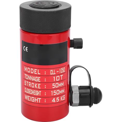 Vérin hydraulique séparé rouge ultra-plat accessoires industriels CLL-1050 10 tonnes 50mm (1/5)