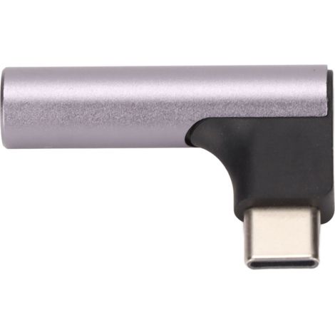 Adaptateur USB-C vers Jack 3.5mm avec puce DAC 32bit 384KHz prise audio grise (1/5)