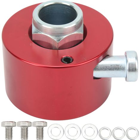 Volant Quick Release 3/4in Moyeu Déconnecteur avec Bouton Poussoir Rouge pour Volant 3 Trous (1/5)