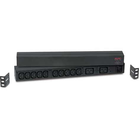 APC RACK PDU BASIC 1 U 16A 230V unité de distribution d'énergie 12 sortie(s) CA 0U/1U Noir (1/2)
