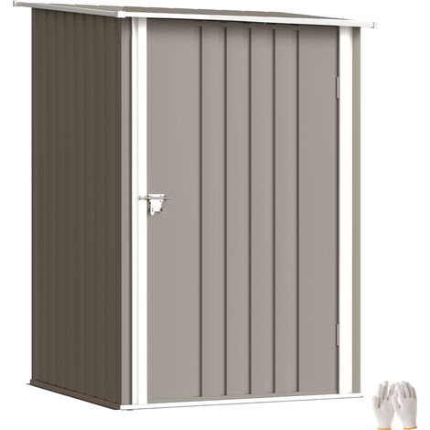 Gartenhaus (1 m²) – Geräteschuppen – abschließbare Tür – Maße: 1 m x 1,03 m x 1,6 m – Wellblech