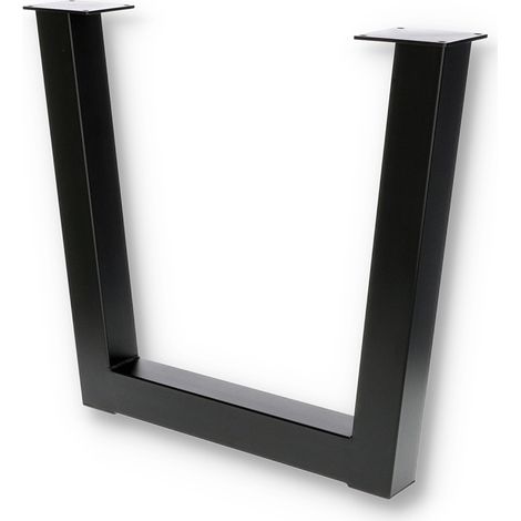 Pata trapezoidal ancha de 82x71 cm, color negro.