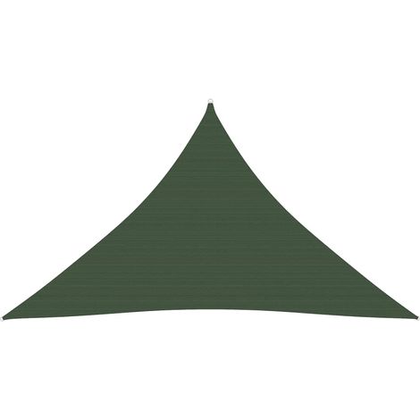 Toldo vela de sombra 160 g/m² HDPE 3 x 3 x 4,2 m verde oscuro 020009424 (1/5)