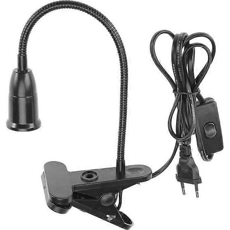 Lampe de bureau LED à culot E27 de 1,7 m avec prise européenne, douille et interrupteur intégrés, accessoires d'éclairage (1/5)