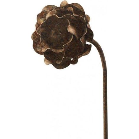 Rose Rusty Metal Flower Stake 3 Pk 92cm Garden Pride (1/4)