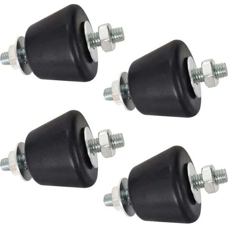 Amortisseur de climatiseur, silentbloc conique M8 pour climatiseur, pied anti-vibration, amortisseur anti-vibration de climatiseur, 4 pièces (1/4)