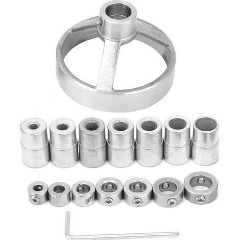 Guide de perçage, perforateur de trous pour le travail du bois, fixation de perçage verticale, localisateur de travail du bois 16 pièces (1/5)
