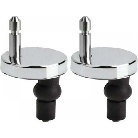 Set mit 2 universellen WC-Sitzbefestigungen, WC-Sitzscharnieren, WC-Deckelbefestigungen, WC-Sitz-Ersatzbefestigungen für WC-Sitze, WC-Sitzbefestigung