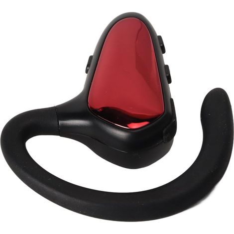 Écouteur Bluetooth sans Fil à Réduction de Bruit Casque à Conduction Osseuse 5.1 pour Appels Professionnels Mains Libres, Noir (Rouge) (1/5)